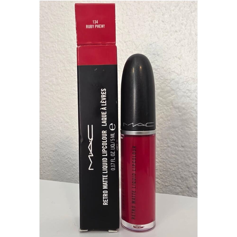 MAC Retro Matte Liquid Lipstick, RUBY PHEW! / NEW IN BOX